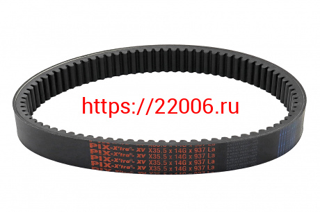 Ремень вариатора Pix 35.5х937 KEVLAR (X35.5x14G-K-937 La) (прим. Буран, Тайга, BOMBARDIER, YAMAHA) Ремень вариатора Pix 35.5х937 KEVLAR (X35.5x14G-K-937 La) (прим. Буран, Тайга, BOMBARDIER, YAMAHA)