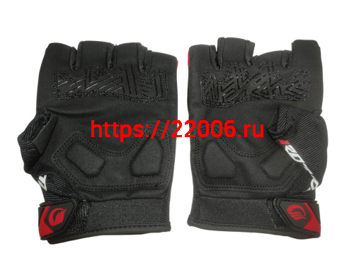 Перчатки PRO-BIKER MCS-57B без пальцев (чёрно-красные), р-р XL фото 2