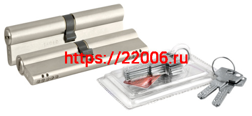 Цилиндровый Kale kilit (Кале килит) механизм перекодируемый 164 OBS BNE-Z/80 (35+10+35) mm никель 5 кл.+ 2 кл.